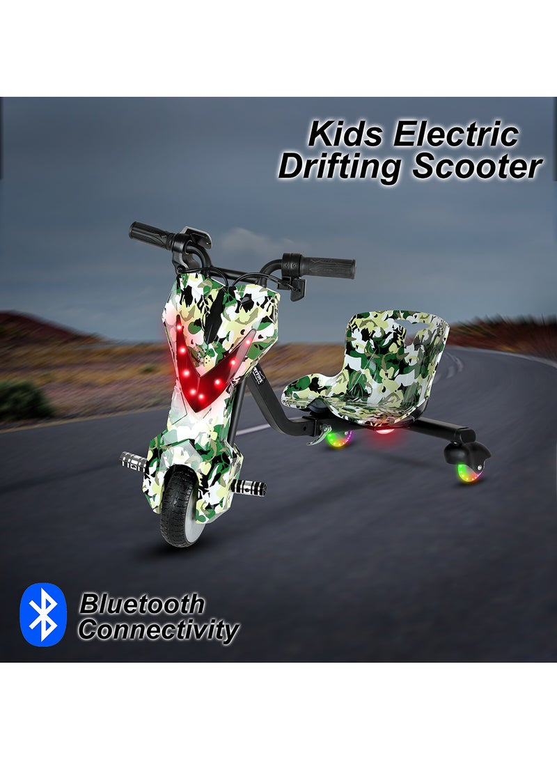 Mini 36V High-Power 360° Electric Stunt Drifting Scooter For Kids & Adults - Adjustable Body With Bluetooth & Protective Gear, 3 Speed Modes, 250W Brushless Motor, 8-15 Km/H With 80 Kg Load, Age 6+ Noon Exclusive Series