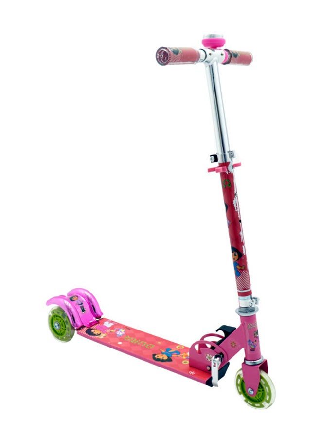 3-Wheel Foldable Kick Scooter for Kids & Adults with LED Wheels,Adjustable Height, Maximum Weight 25kg, Perfect for Fun & Thrill Ride for Ages 3+ - Pink