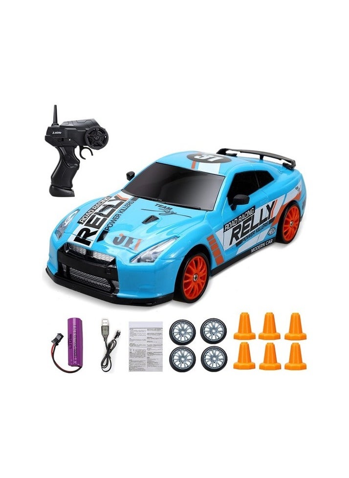 2.4G Drift Remote Controlled Toy Car - Turquoise Colour:Turquoise