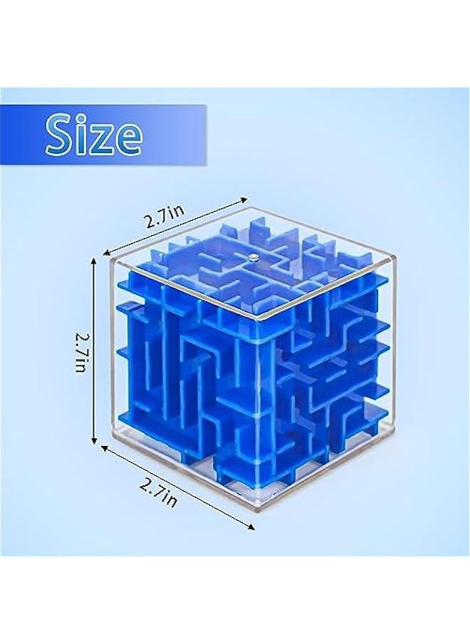 10 Pack Maze Puzzle Cubes, 3D Maze Magic Cube Bulk Brain Teasers for Kids and Adults Educational Puzzle Boxes, Kids Party Favors & Classroom Prizes Maze Puzzles Toys, Color Random(Not Money Maze)