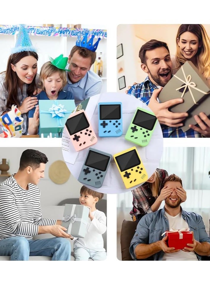 Retro Handheld Game Console with Gamepad,Gameboy Color with 500 Classic Games,Video Gaming Support for Connecting TV & Two Players