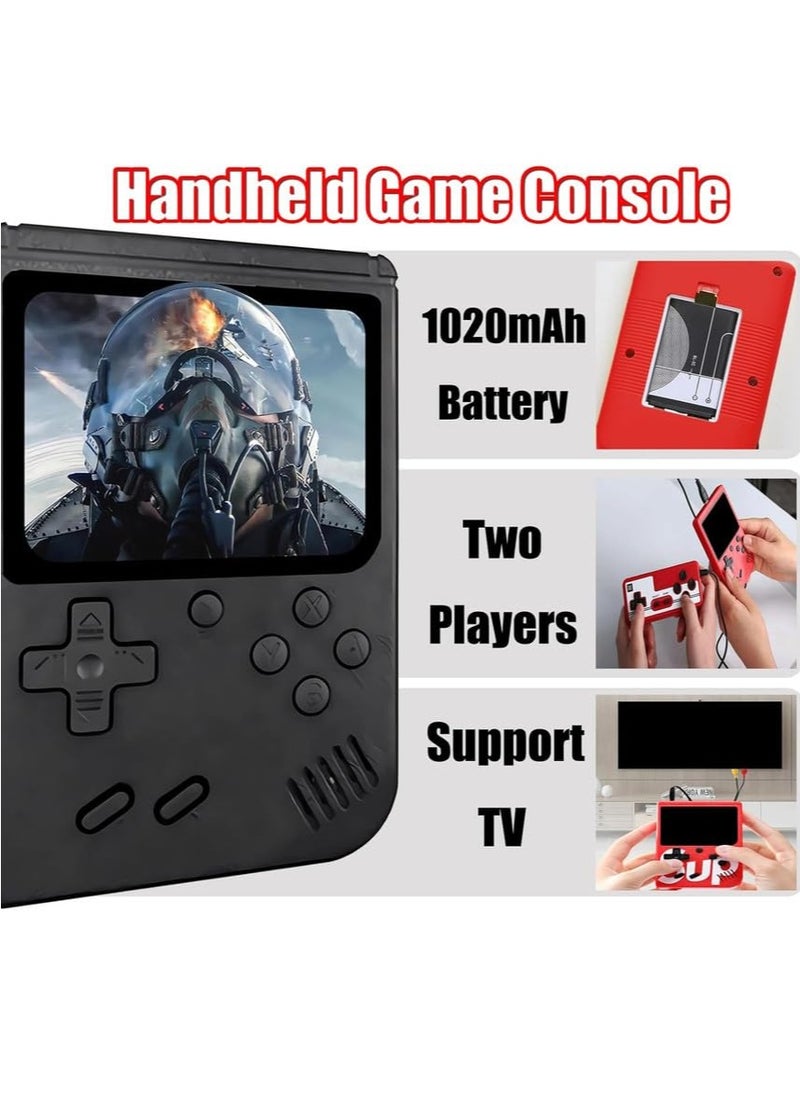 Retro Handheld Game Console with Gamepad,Gameboy Color with 500 Classic Games,Video Gaming Support for Connecting TV & Two Players