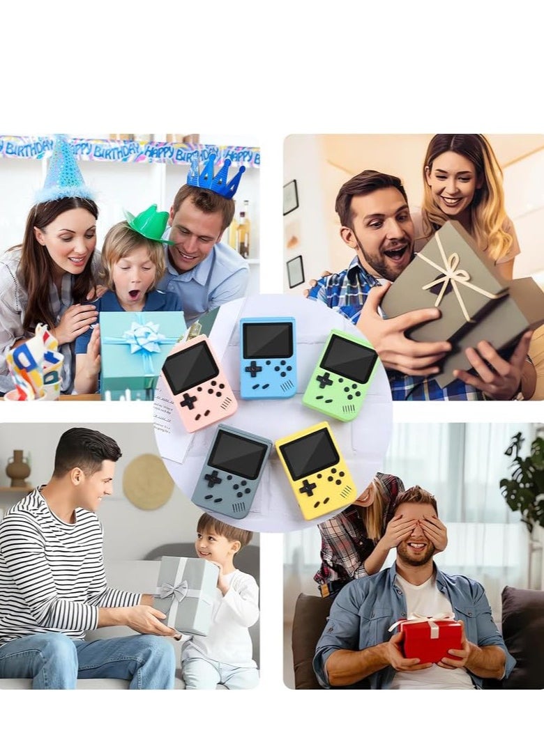 Retro Handheld Game Console with Gamepad,Gameboy Color with 500 Classic Games,Video Gaming Support for Connecting TV & Two Players