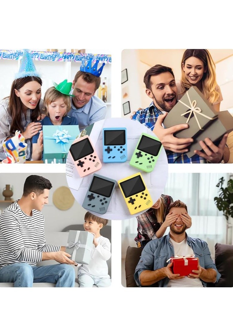 Retro Handheld Game Console with Gamepad,Gameboy Color with 500 Classic Games,Video Gaming Support for Connecting TV & Two Players