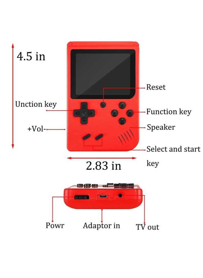 Retro Handheld Game Console with Gamepad,Gameboy Color with 500 Classic Games,Video Gaming Support for Connecting TV & Two Players