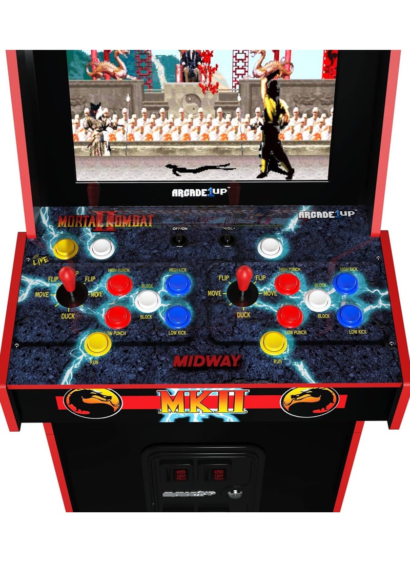 Arcade1Up Mortal Kombat2 Deluxe Arcade Machine for Home - 5 Feet Tall - 14 Classic Games