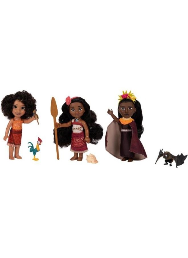 Disney Moana2 Moana & Fiends Petite Set 6 Inches