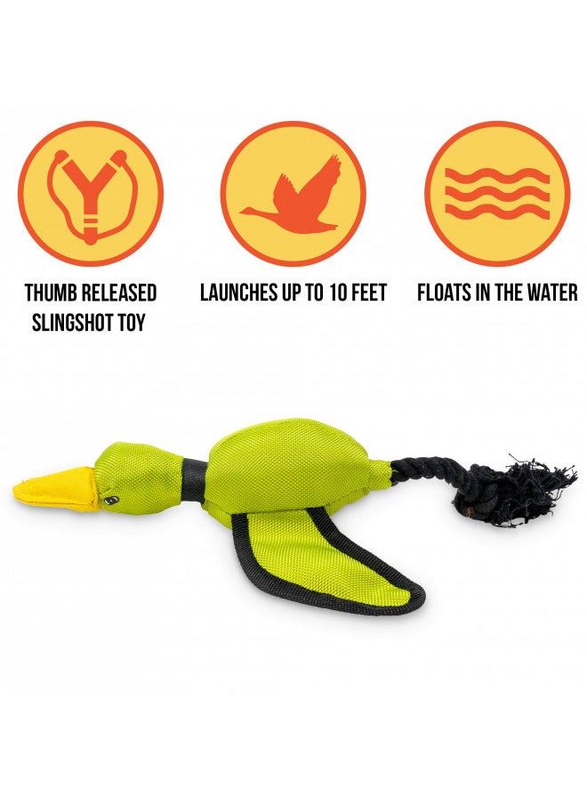 Hyper Pet Flying Series Fetching Dog Toys Mini Duck Interactive Dog Toy Slingshots Up To 40 ft Floats on Water