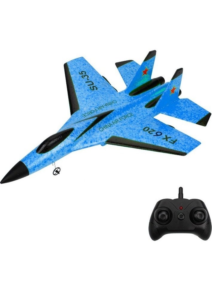 Water 35 Avion RC Remote Control Aircraft Controller Su-35 Hunter Model Aircraft Colour:Blue