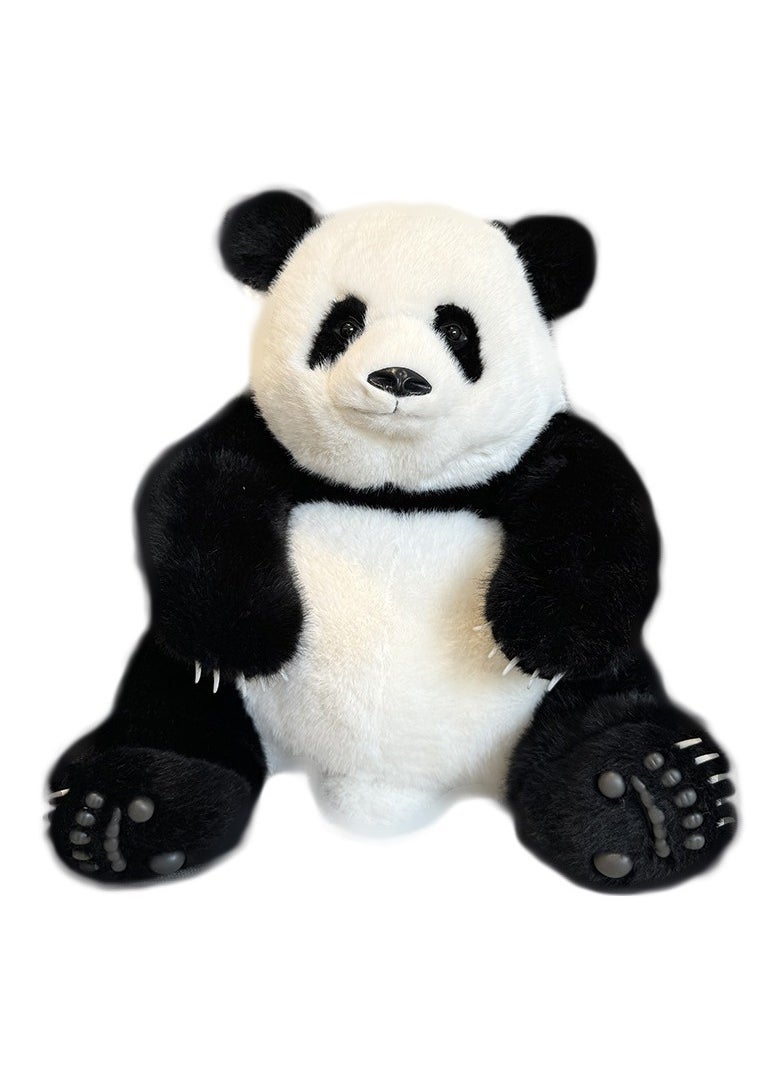 Panda Stuffed Toy 33cm Birthday Gift Plush Cute Soft Plush Panda Flower Flower