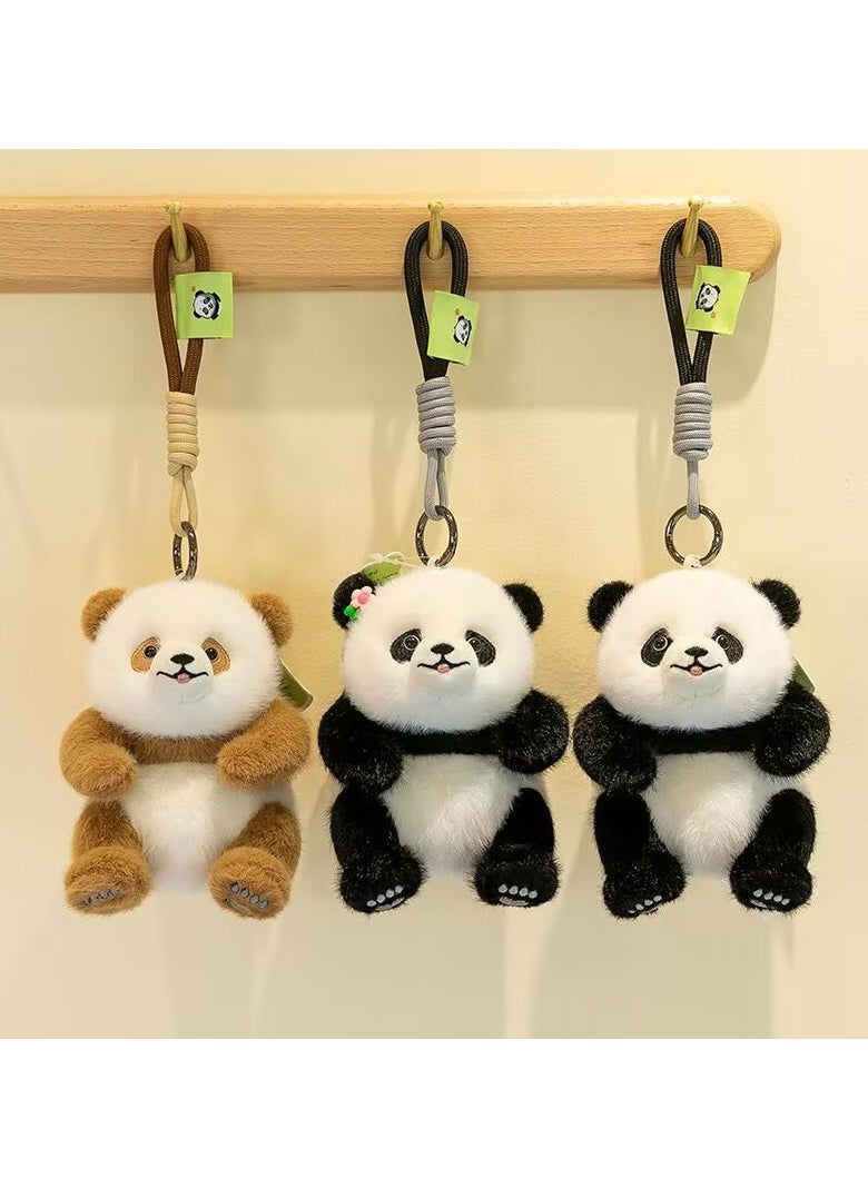 Panda Pendant Plush Toy Backpack Bookbag Keychain Doll Doll