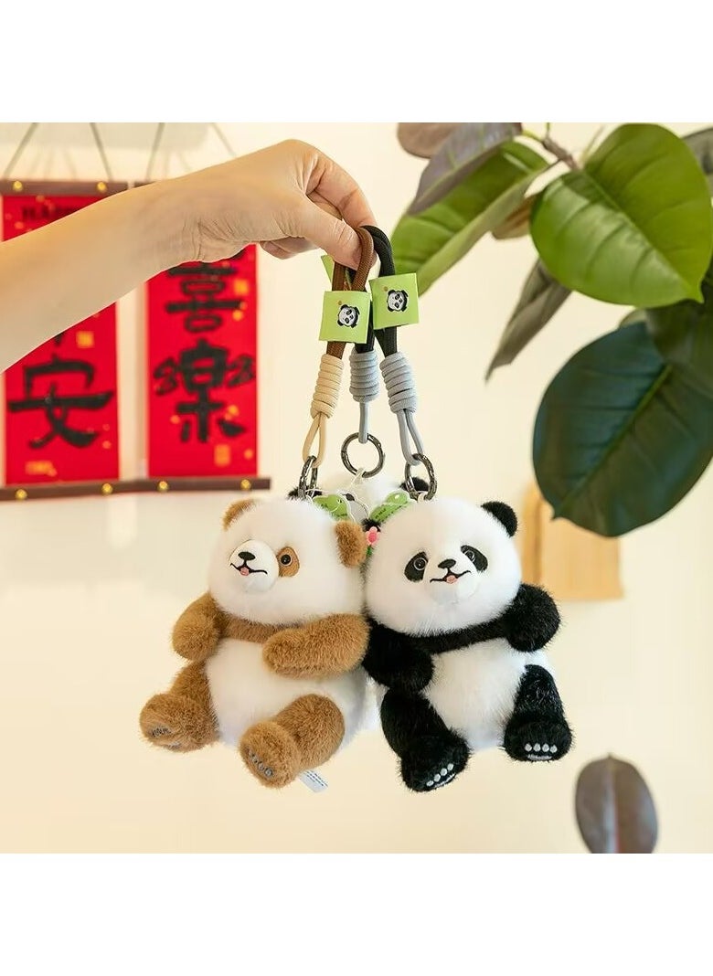 Panda Pendant Plush Toy Backpack Bookbag Keychain Doll Doll