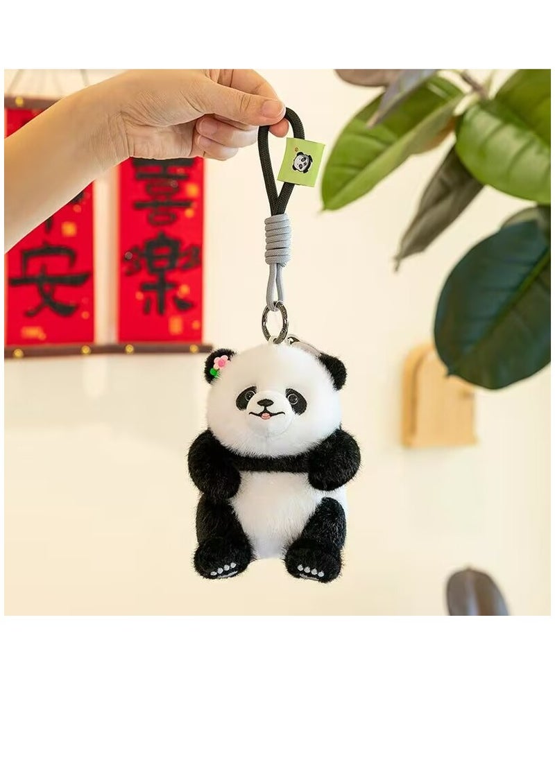 Panda Pendant Plush Toy Backpack Bookbag Keychain Doll Doll