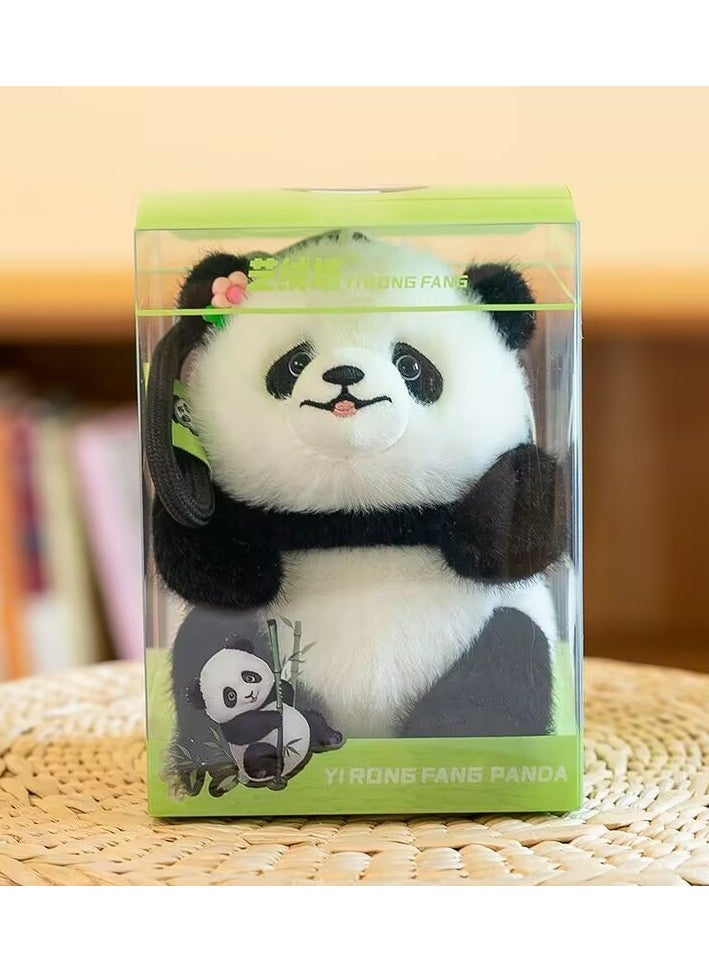 Panda Pendant Plush Toy Backpack Bookbag Keychain Doll Doll