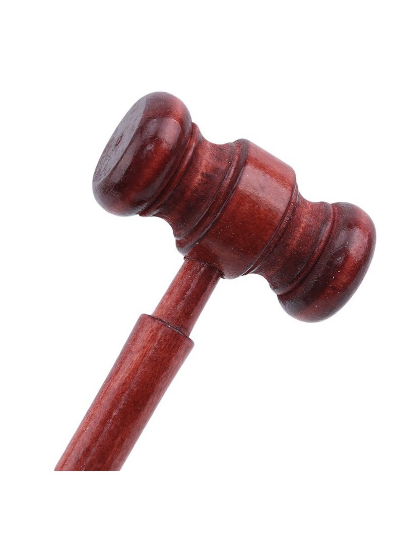 Wooden Toy Auction Hammer, Lawyer Judge Hand Hammer, 4 Pcs Mini Wooden Judge Hammer - Courtroom Prop & Costume Accessories for Auctions