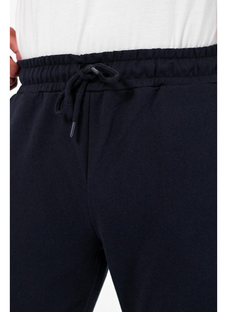 Thick Black-Anthracite Men's 2-Pack Sweatpants Jogger Back Pocket Elastic Leg Regular Fit Non-raised