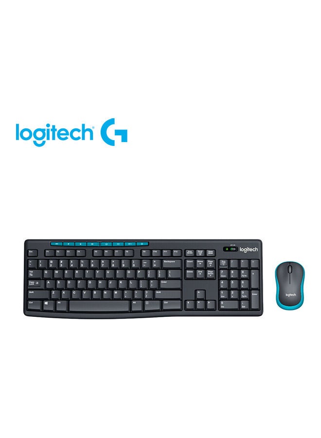 Logitech MK275 Wireless Combo 2.4 Wireless Technology Wireless Mouse Black