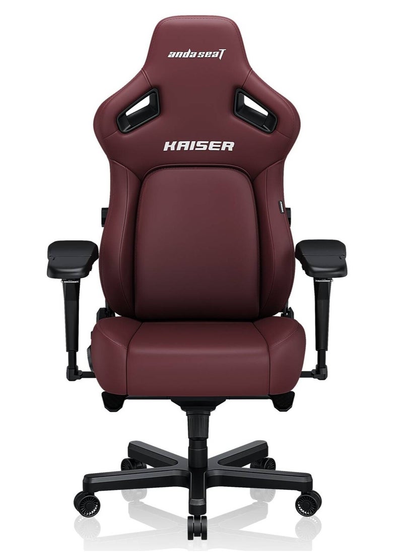 AndaSeat Kaiser 4 Large Premium PVC Leather Gaming Chair , Maroon | AD12YDDC-L-20-A-PVC