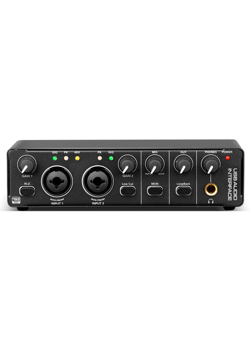 192K high sampling rate USB professional computer recording sound card K song arranger mixer external sound card Type a md-22