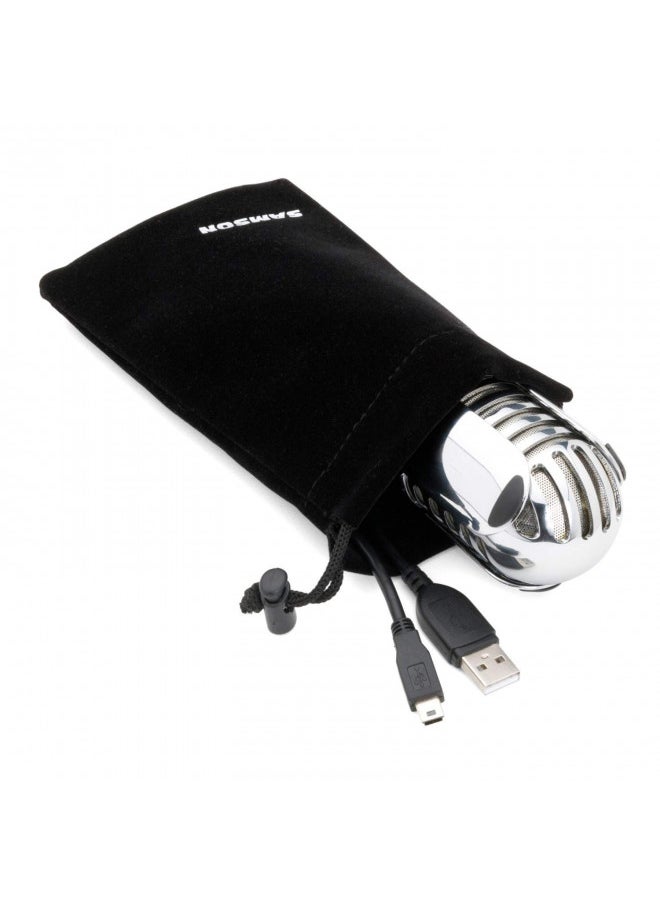 SAMSON Meteor Mic USB Studio Condenser Microphone (Chrome)