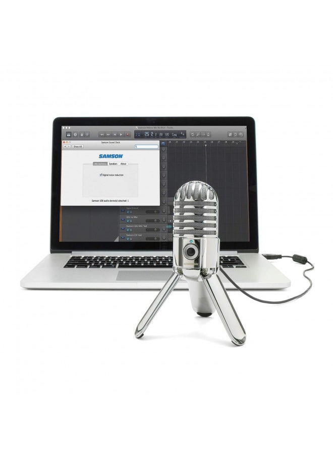 SAMSON Meteor Mic USB Studio Condenser Microphone (Chrome)