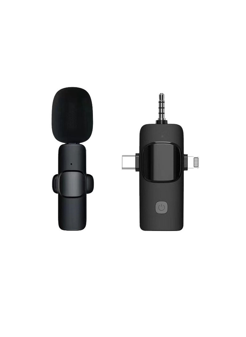 New wireless microphone one-to-two lavalier mobile phone live broadcast equipment Bluetooth radio microphone wireless lavalier microphoneK15 (to one) K15 (to one)