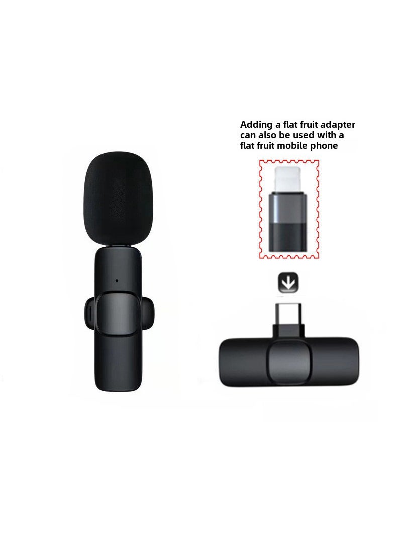 Wireless Lavalier Microphone K1K9J13 Dual Live BroadcastK1/K8-TypeC + Pingguo adapter K1/K8-TypeC + Pingguo adapter