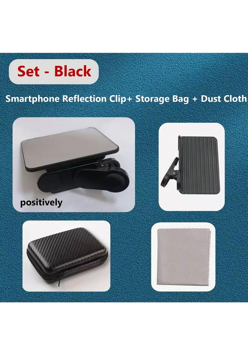 Mobile Phone Camera Mirror Reflection Clip Kit Mobile Phone Reflection Camera Clip Selfie Reflector Mobile Phone Shooting Supplies Suitable for Travel