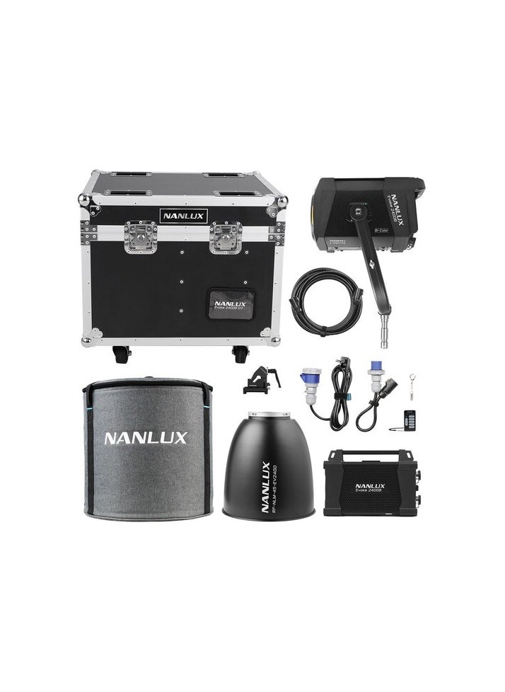 NANLUX Evoke 2400B Bicolor COB light with flight case