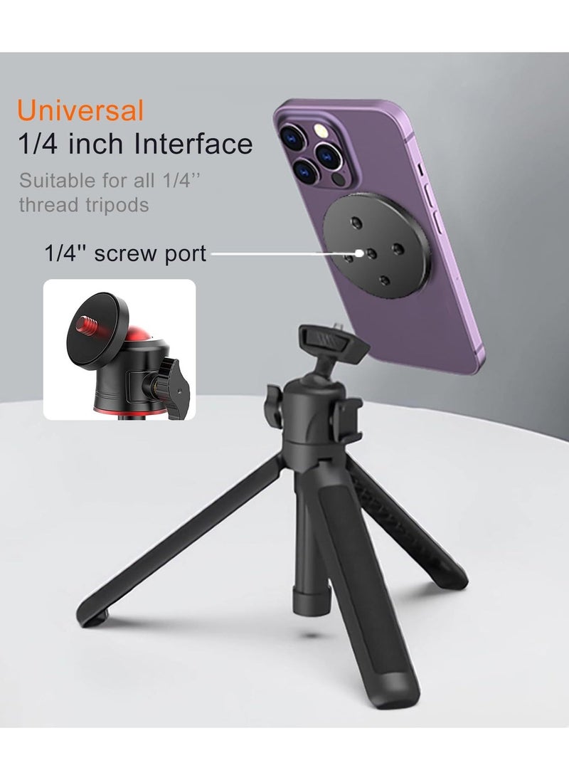 Magnetic Tripod Phone Mount Adapter, with 1/4