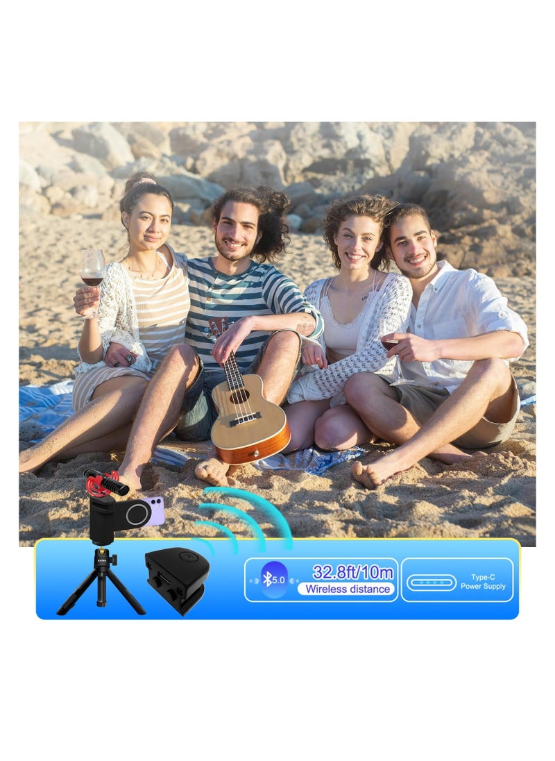 Camera Cell Phone Selfie Shutter Grip Tripod Mount, Phone Tripod Mount w 1/4