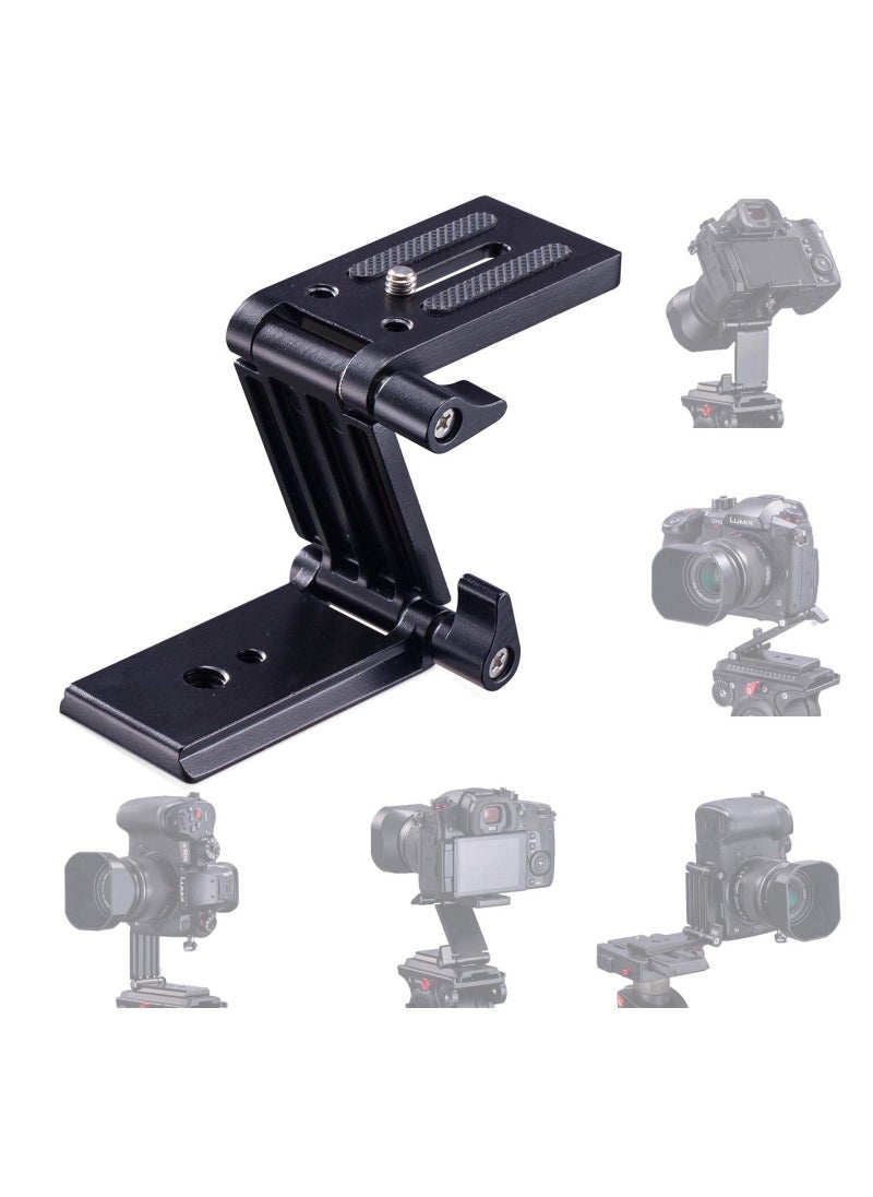 Universal Flex Tilt Head Z Mount Bracket, Tripod Head Quick Release Plate Mounting for Monopod Slider Rail Cage Rig Stabilizer Gimbal for DSLR Camera for Canon, for Nikon, for Sony, for Panasonic