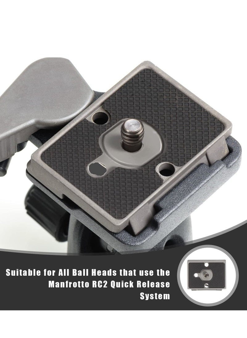 200PL-14 Quick Release Plate, 2 Pieces Universal Tripod Plate, RC2 Quick Release Plate, with 1/4 Inch Screw for Camera Tripod Ball Head