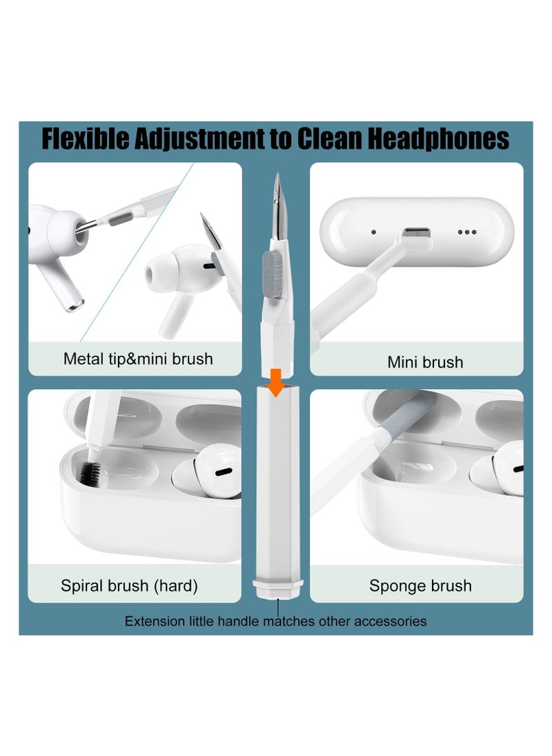 20 in 1 Multifunctional Cleaner Kit for Electronic Devices, Keyboard Cleaning Brush, Headphones Cleaner Kit for AirPods, Multi-Tool for Cleaning Laptop, Keyboard, Earbuds, Camera, Cellphones