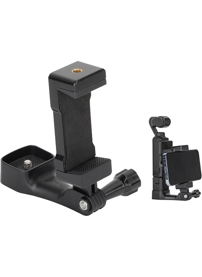 Camera Phone Holder Mount for DJI OSMO Pocket 3 Cell Phone Holder Tripod Adapter Phone Clip Clamp Expansion Accessories with 1/4” Screw for OSMO Pocket 3 Accessories