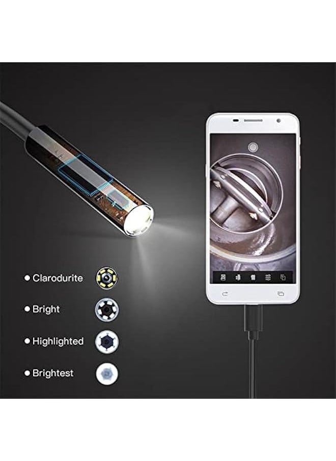 Endoscope Camera with Light , USB Endoscope , Type C Borescope , Scope Camera with 8 LED Lights for andr0id and iOS Smartphone , phone , i pad , sa n sung