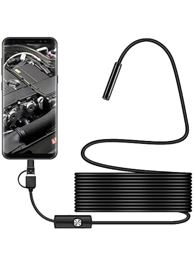 Endoscope Camera with Light , USB Endoscope , Type C Borescope , Scope Camera with 8 LED Lights for andr0id and iOS Smartphone , phone , i pad , sa n sung