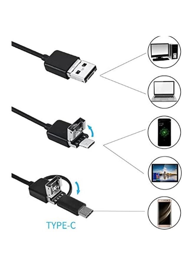 Endoscope Camera with Light , USB Endoscope , Type C Borescope , Scope Camera with 8 LED Lights for andr0id and iOS Smartphone , phone , i pad , sa n sung