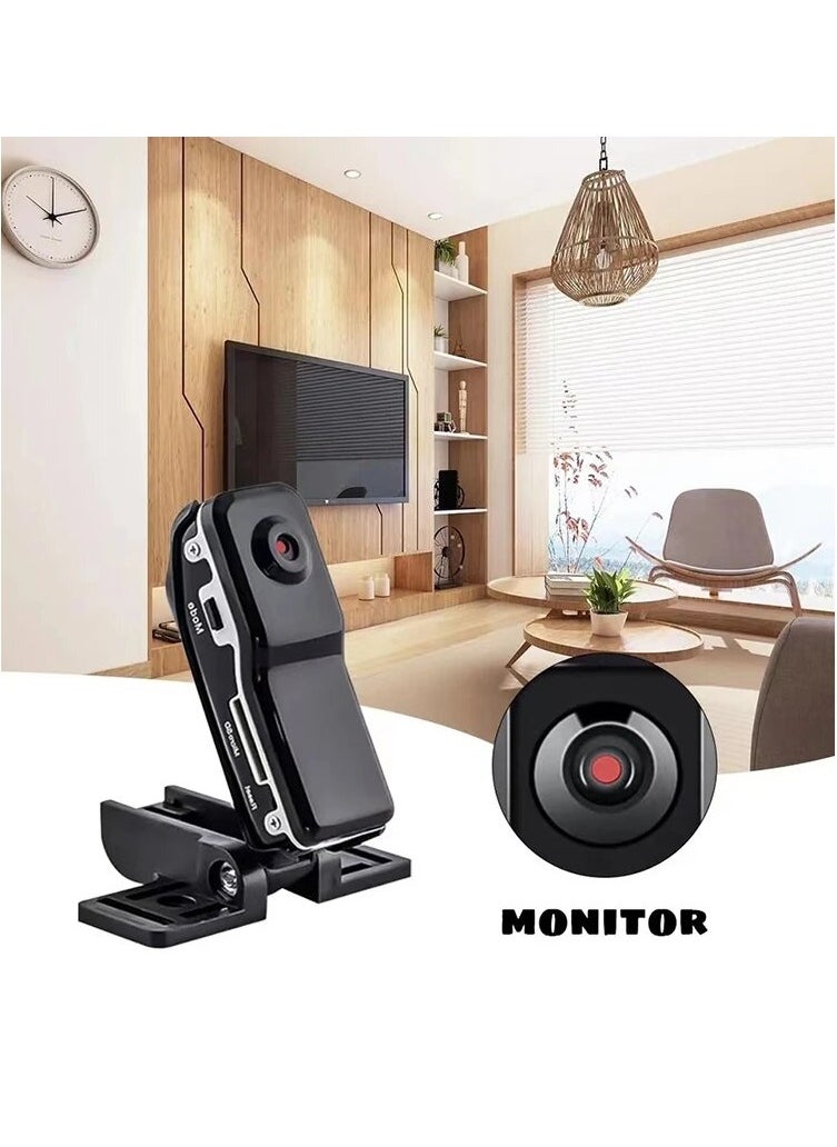 HD Mini DV Camera, Body Camcorder Mount, Portable Video Record, Nanny Security Cam, Small Sports Car DVR Webcam, For Home and Office