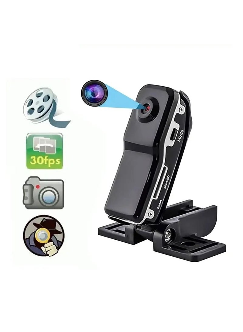 HD Mini DV Camera, Body Camcorder Mount, Portable Video Record, Nanny Security Cam, Small Sports Car DVR Webcam, For Home and Office