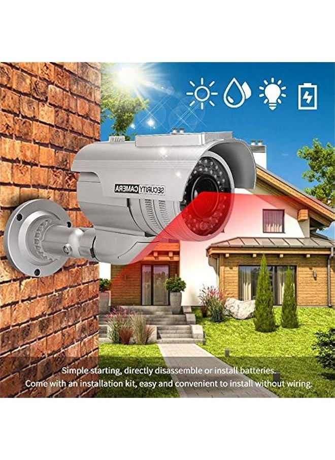 False Dummy Camera Camera False Solar Camera with LED Flashing Light False Security Camera