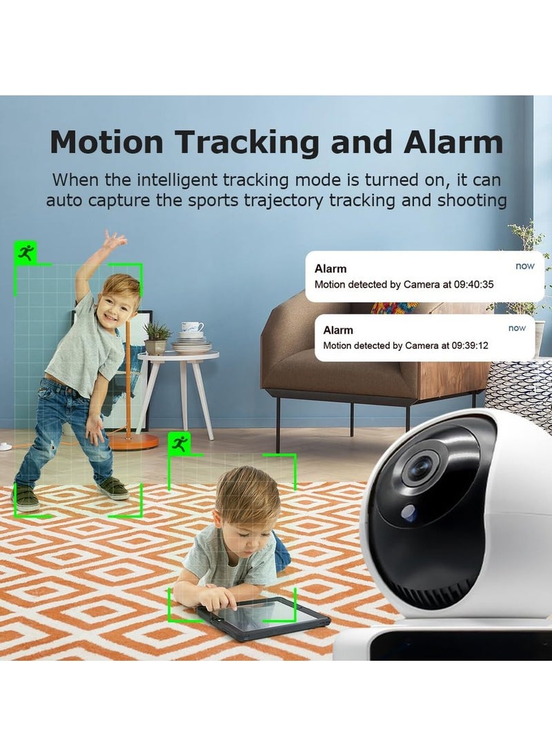 Security Camera for Home,Pet Dog Camera with Monitor 1080P Indoor Baby/Elder/Nanny Camera with Phone App,360°Smart 2.8-inch Screen,1080P HD Video