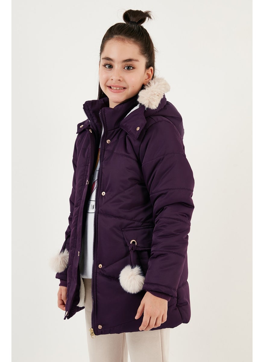 Plush Lined Hooded Puffer Coat Girls' COAT 6035034