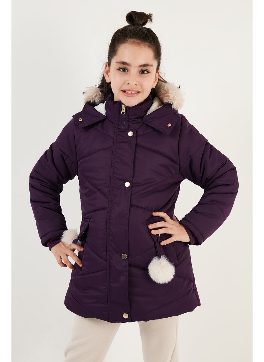 Plush Lined Hooded Puffer Coat Girls' COAT 6035034