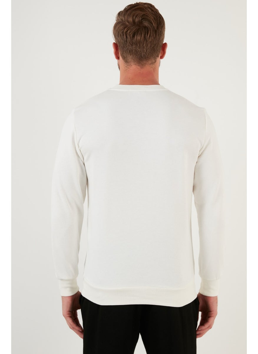 Pocket Detailed Regular Fit Crew Neck Cotton Sweat Men's Sweat 5905323