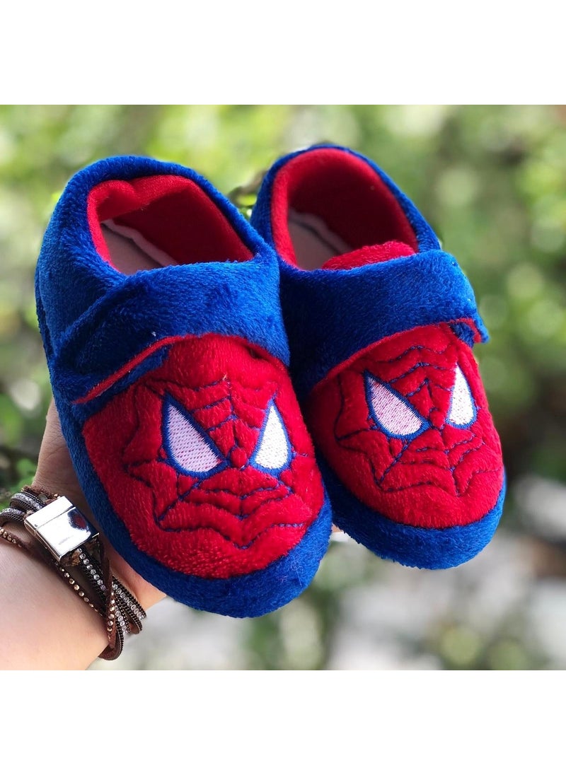 Children's Slippers, Spiderman Figured Home Shoes, Nursery Kindergarten Shoes