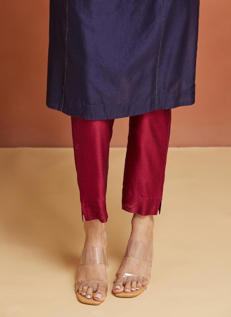 Cotton Silk Full Length Ethnic Pant