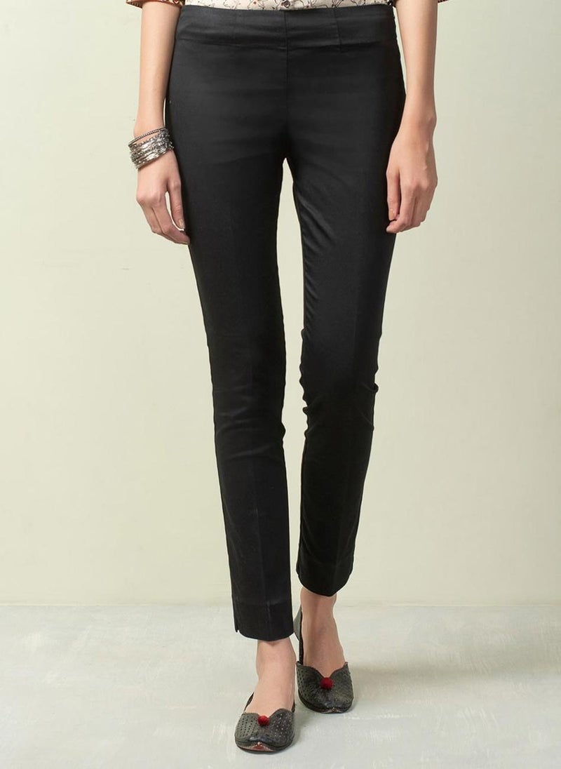 Cotton Full Length Formal Slim Stretch Pant