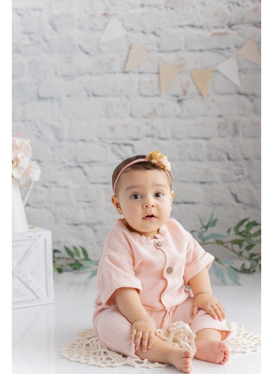 Unisex Baby Pocket Muslin Jumpsuit