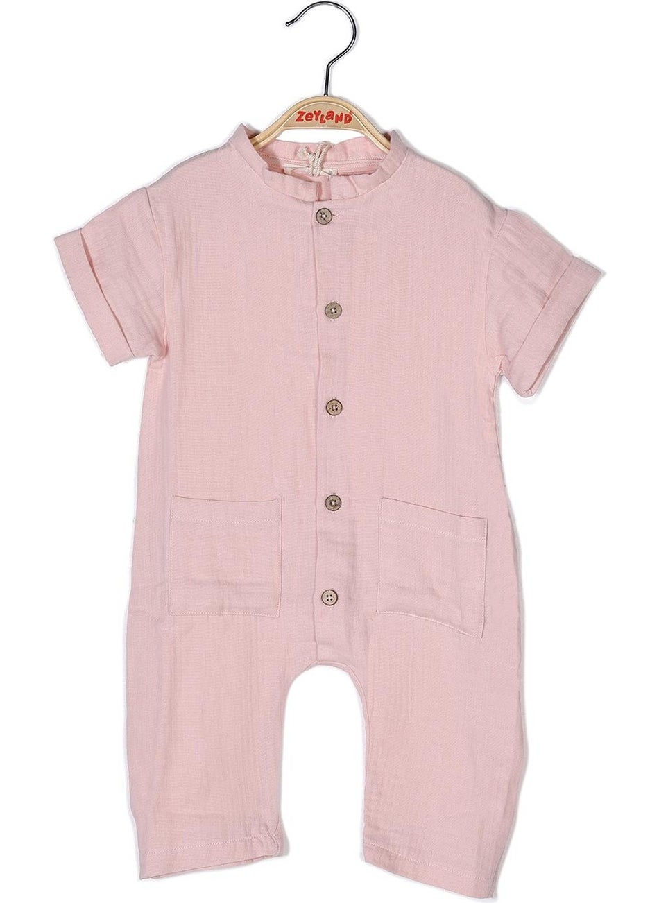 Unisex Baby Pocket Muslin Jumpsuit